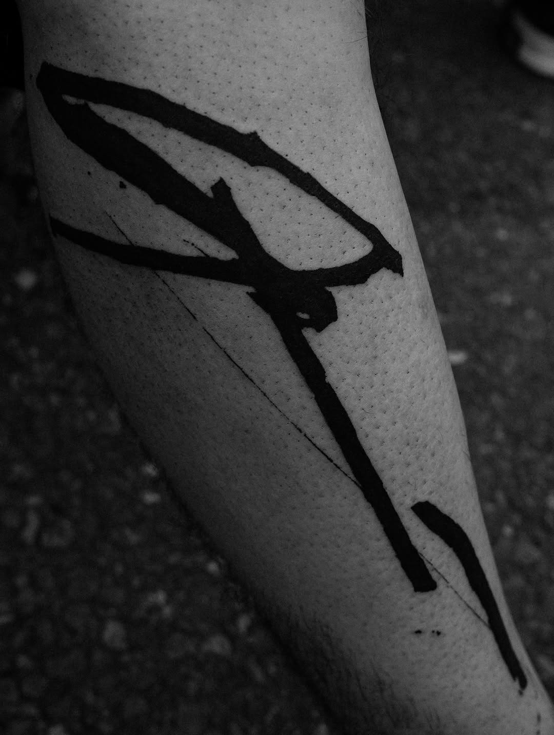 Tattoo by @tolstun.ink โ blackwork, lettering_script