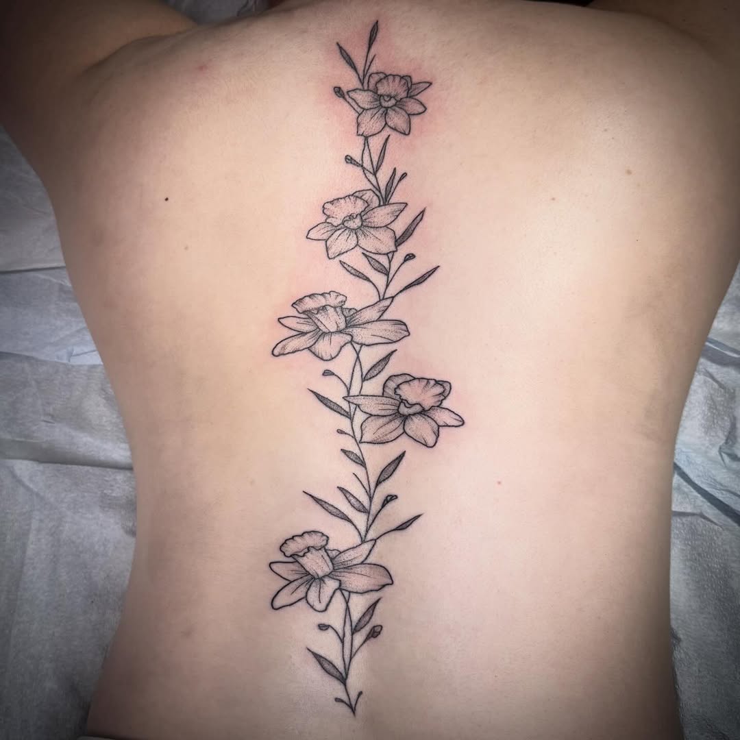 Tattoo by @trey_mann_tattooer — fine_line, black_and_grey