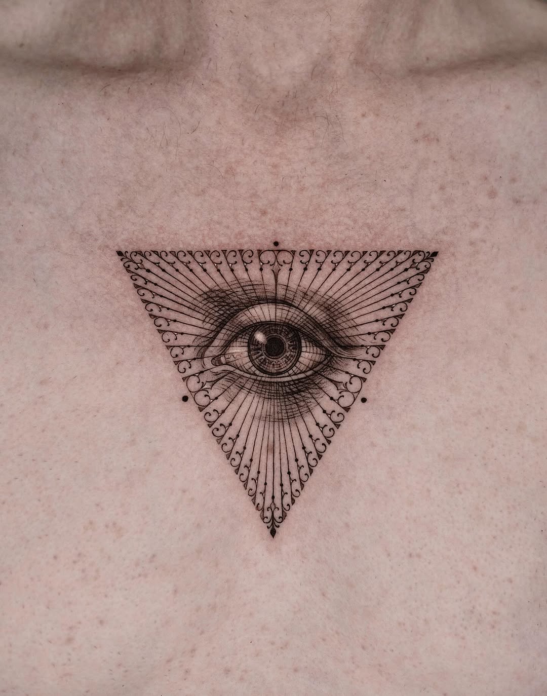 Tattoo by @jeon______ — black_and_grey, ornamental