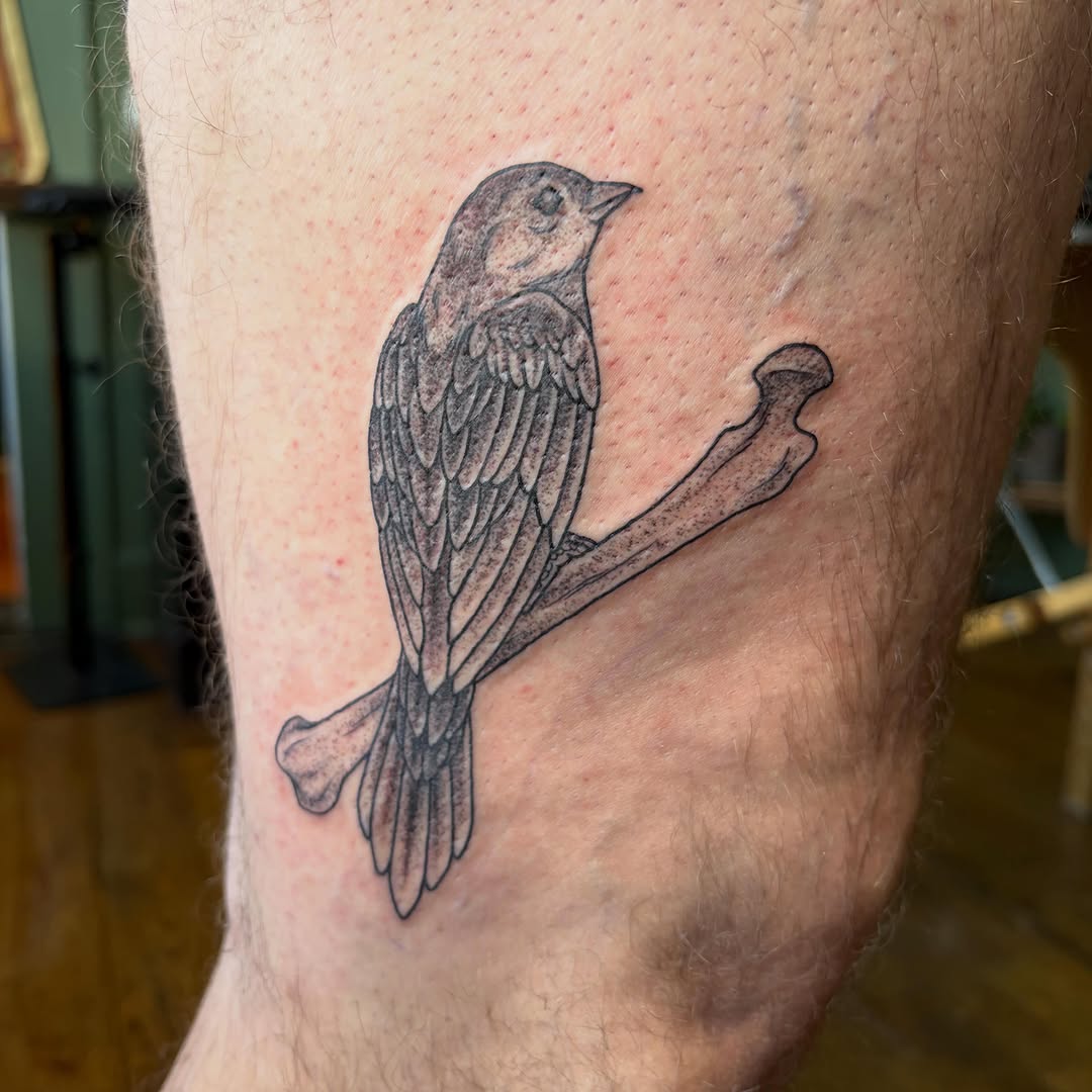 Tattoo by @inkslingingtattoo โ realism, black_and_grey