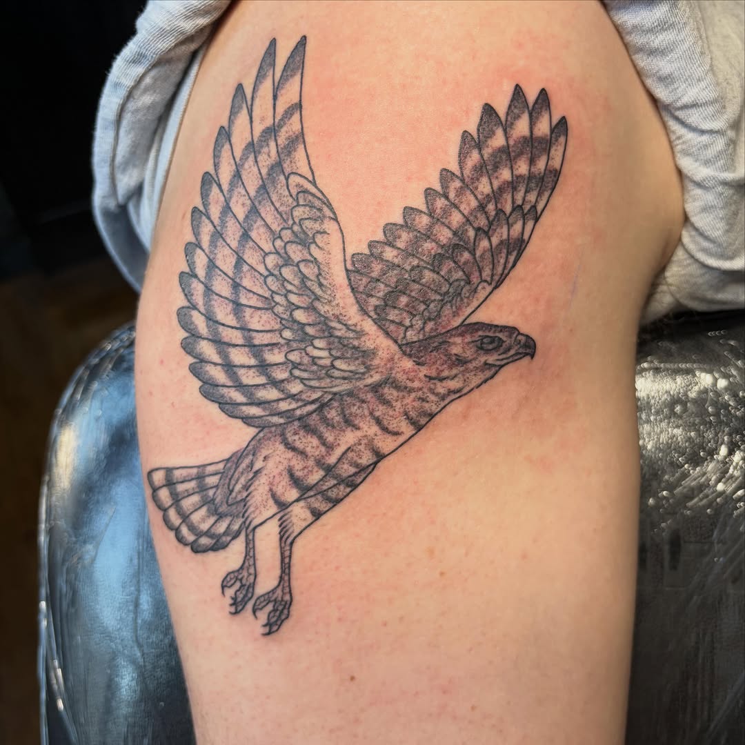 Tattoo by @inkslingingtattoo โ black_and_grey, realism
