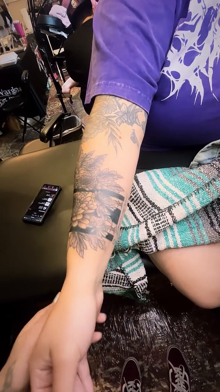 Tattoo by @hawkins.mirrandaa — black_and_grey, realism