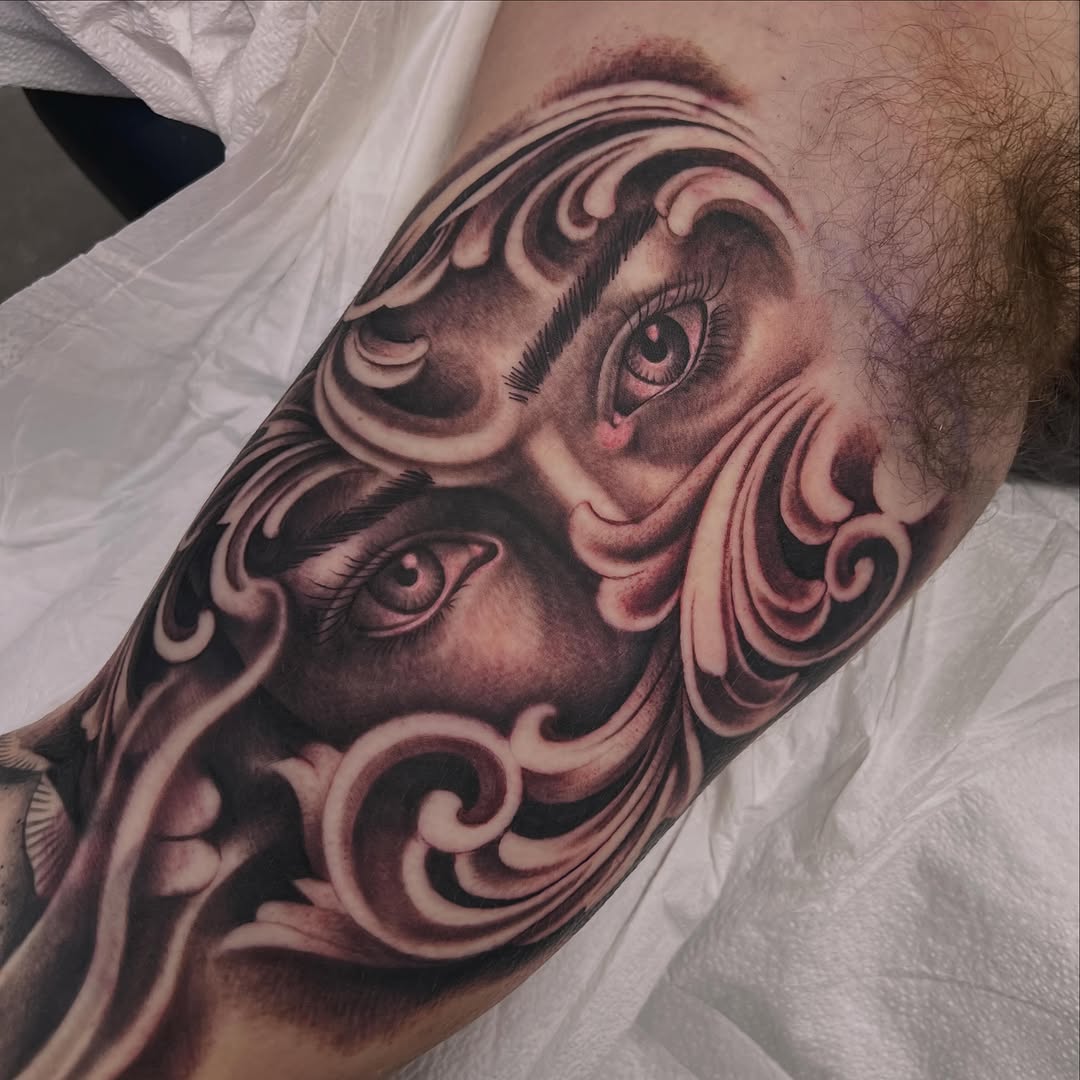 Tattoo by @ab.bautistatattoos — black_and_grey, realism