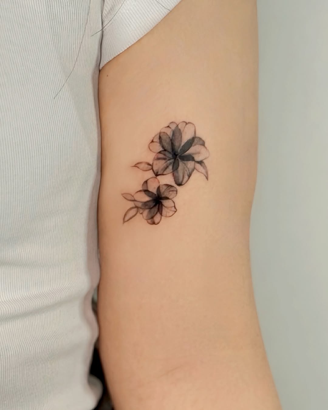 Tattoo by @tattooist_blanc — fine_line, black_and_grey