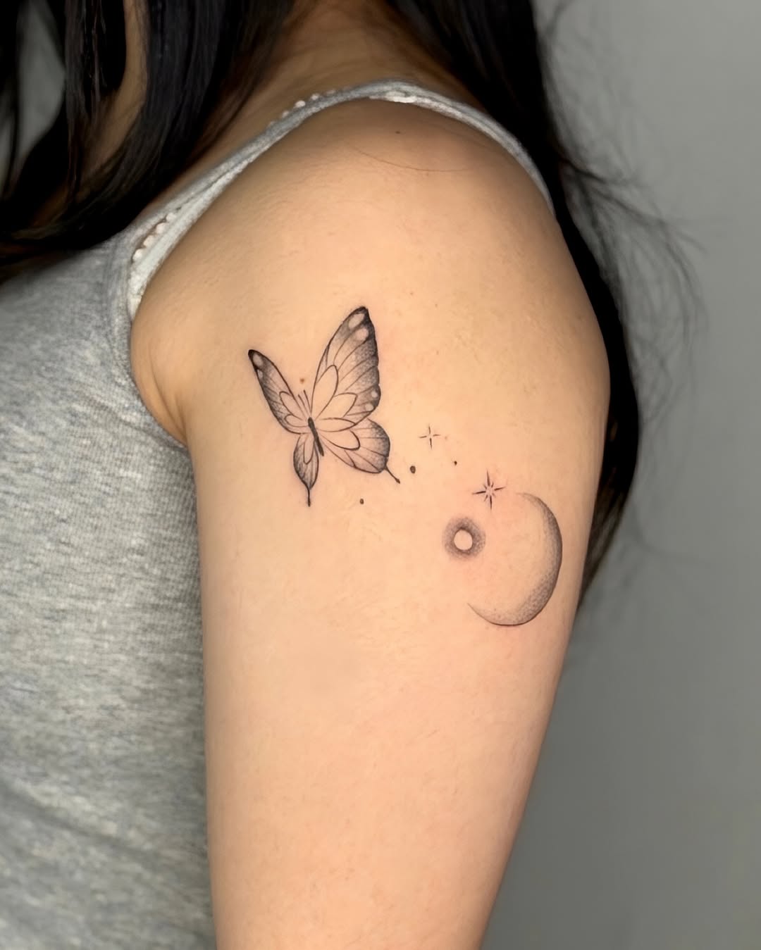 Tattoo by @tattooist_blanc — fine_line, dotwork