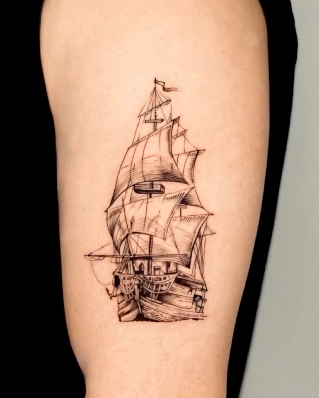 Tattoo by @blanc_tattoos — black_and_grey, illustrative