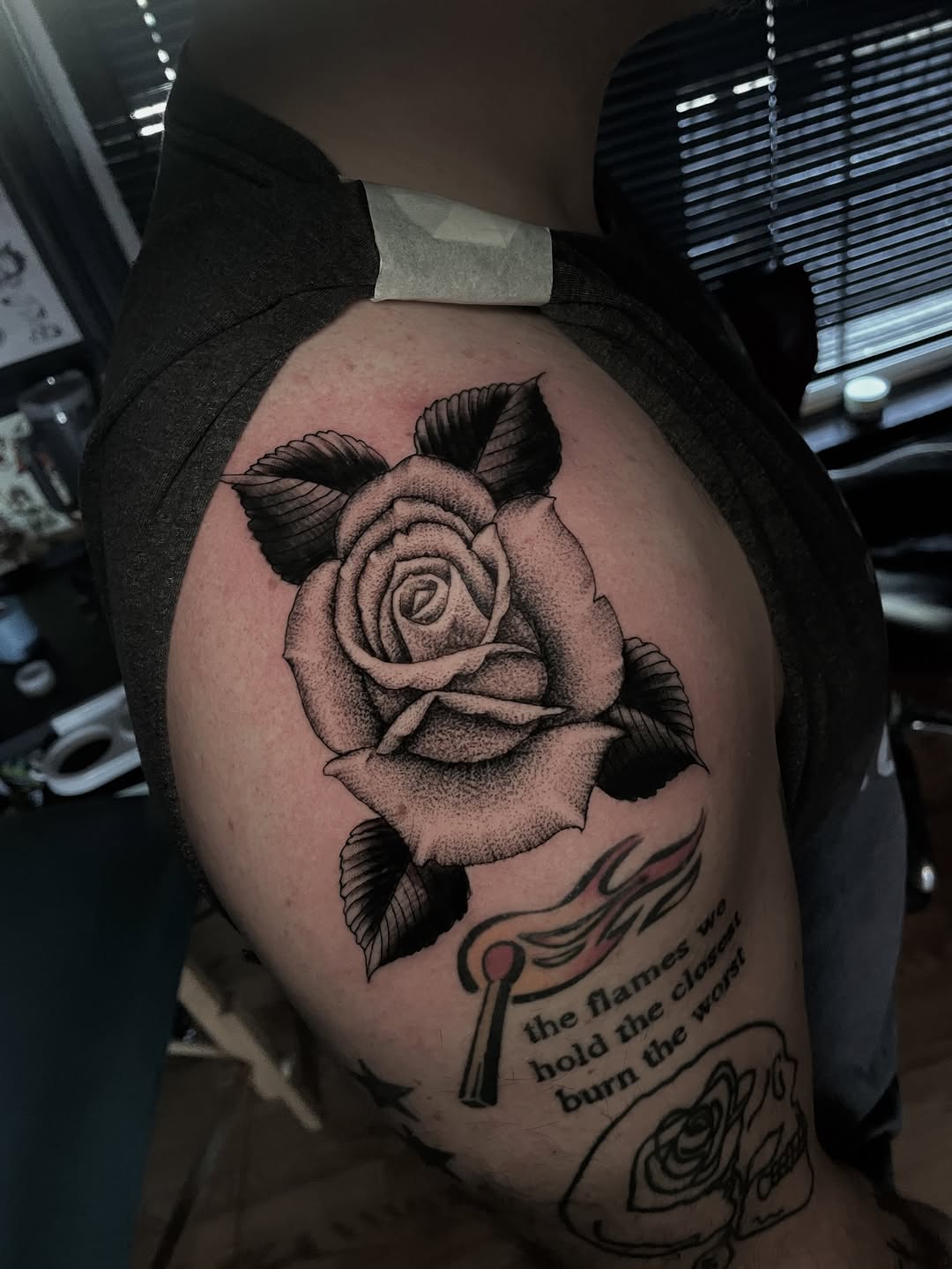 Tattoo by @ianspong — black_and_grey, illustrative