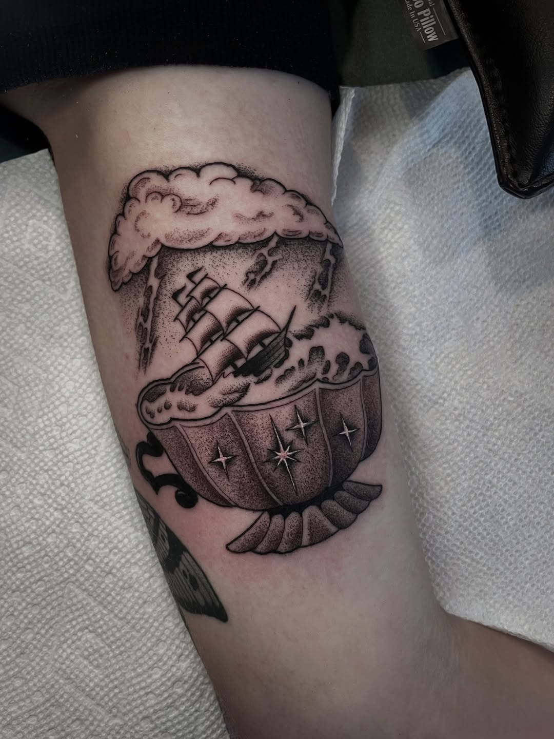 Tattoo by @ianspong — illustrative, black_and_grey