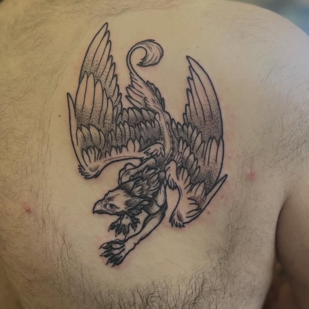 Tattoo by @lilacmourningink — black_and_grey, illustrative
