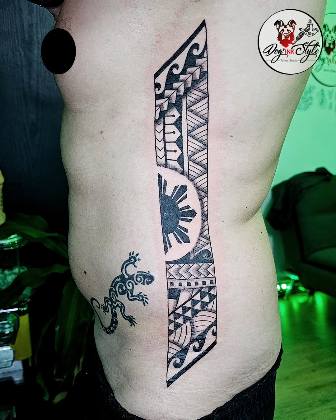 Tattoo by @dog_ink_style โ tribal, blackwork