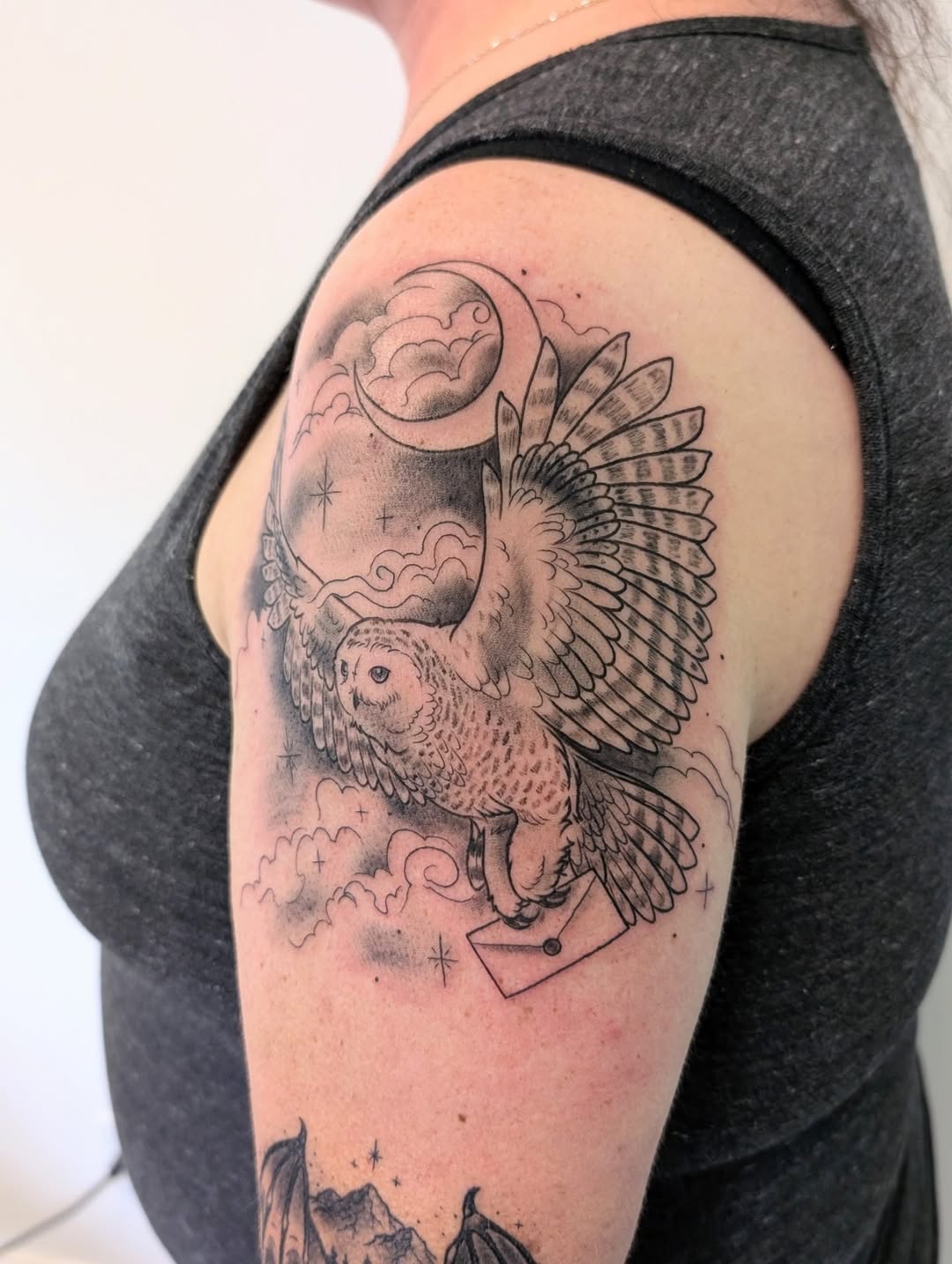 Tattoo by @_breezy.blue_ — black_and_grey, realism