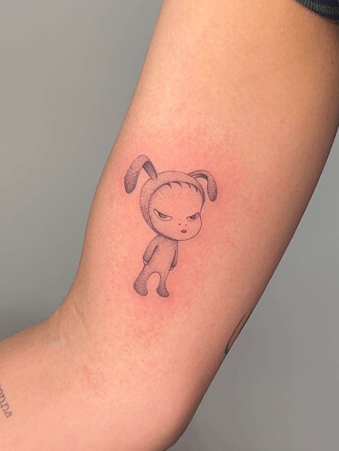 Tattoo by @sewnonyou — illustrative, dotwork