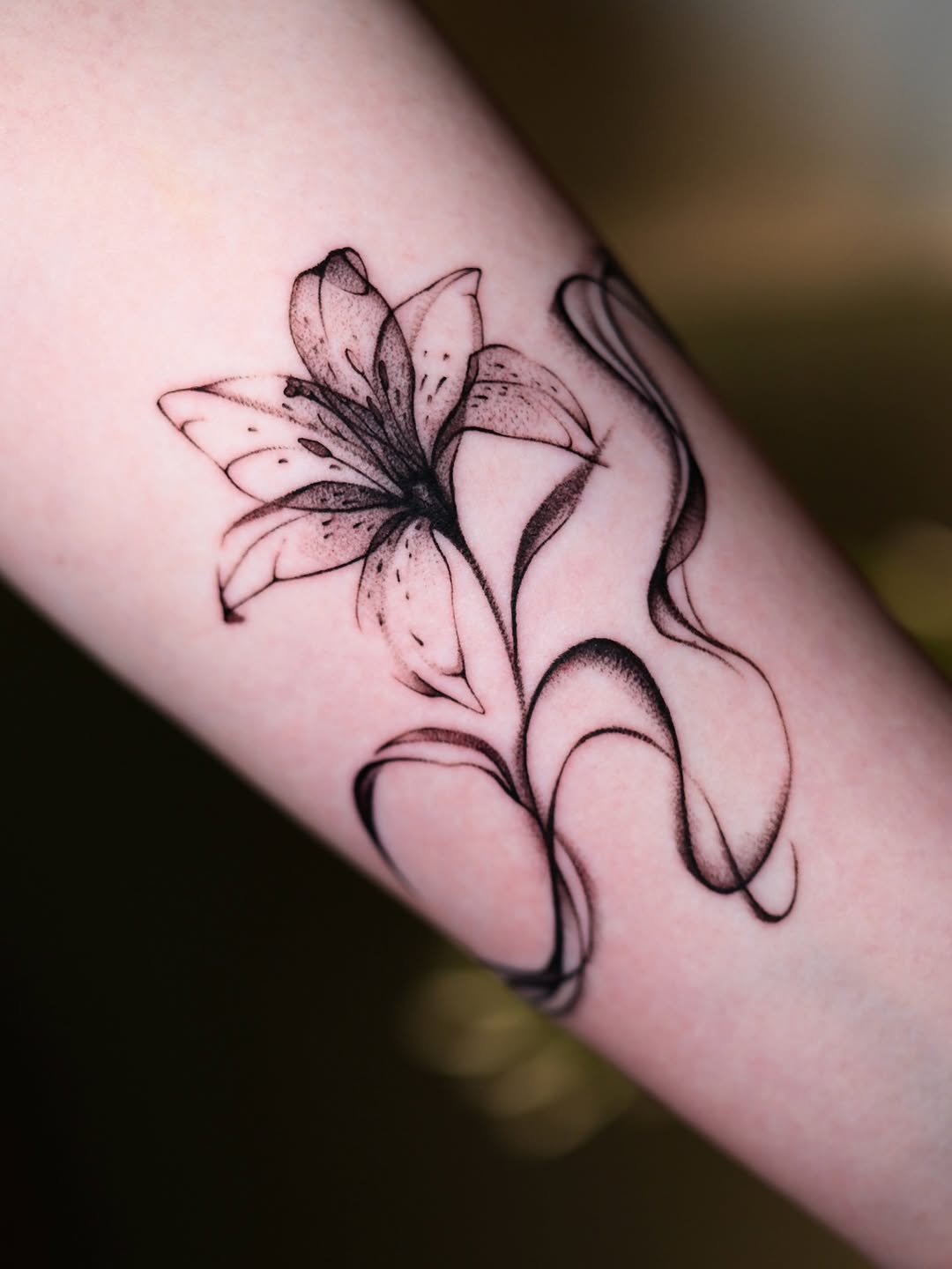 Tattoo by @ivy.k.tattoos โ fine_line, black_and_grey