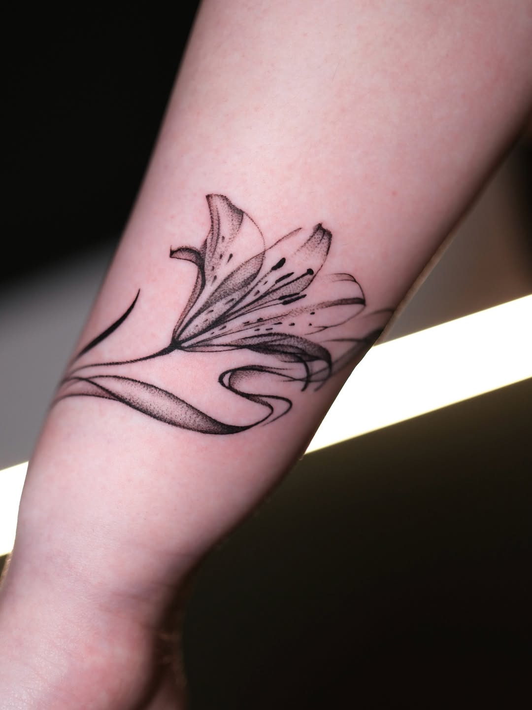 Tattoo by @ivy.k.tattoos โ fine_line, black_and_grey