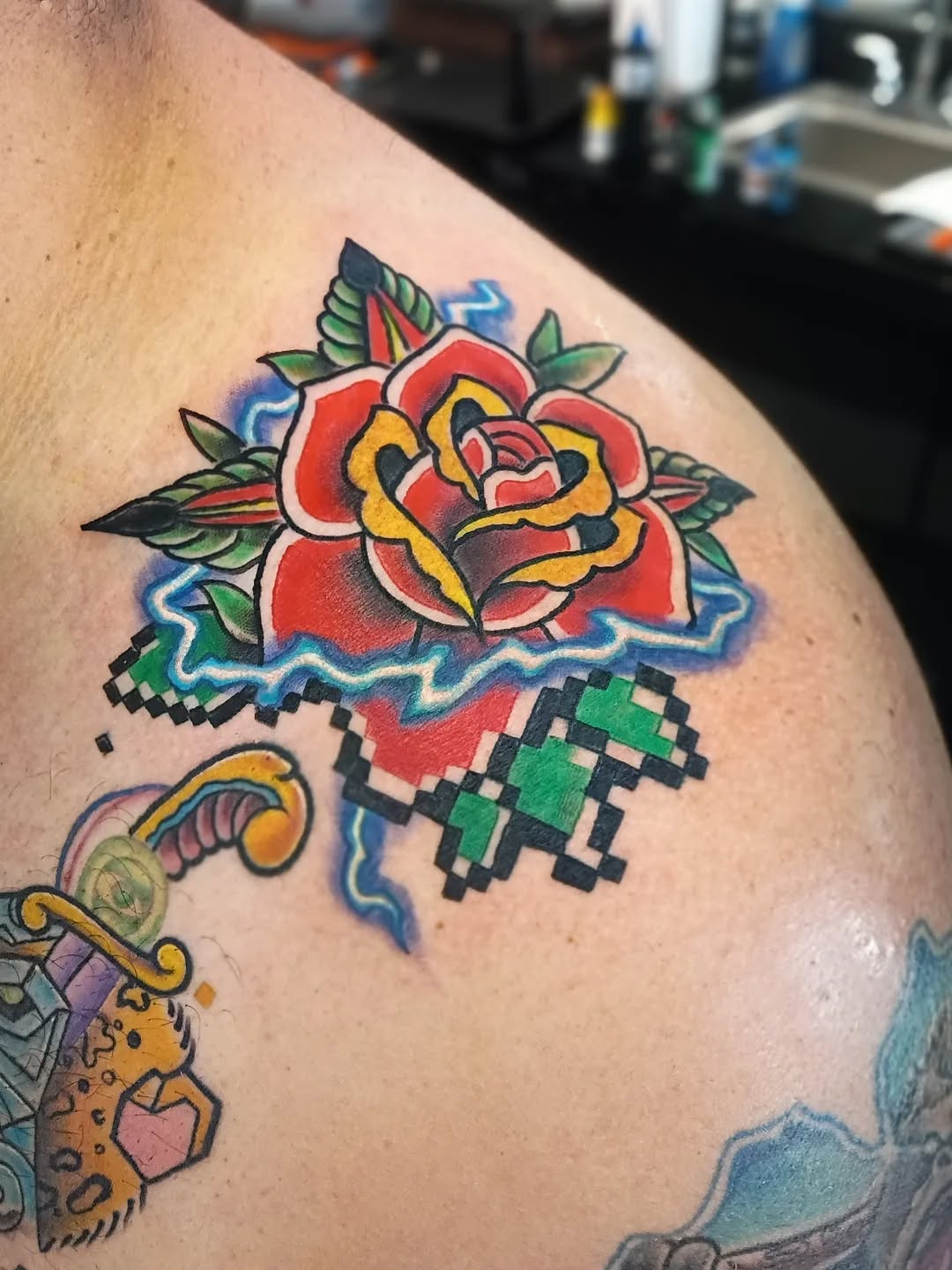 Tattoo by @rando_rad — american_traditional, new_school
