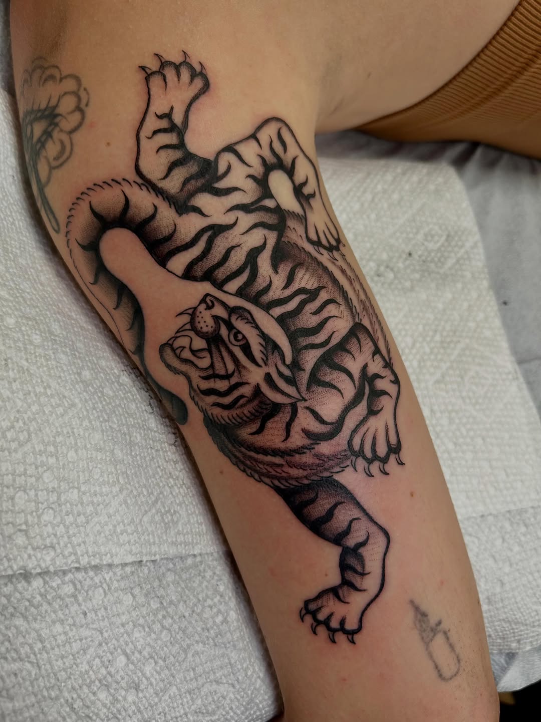 Tattoo by @samperrytattoos — japanese_irezumi, black_and_grey
