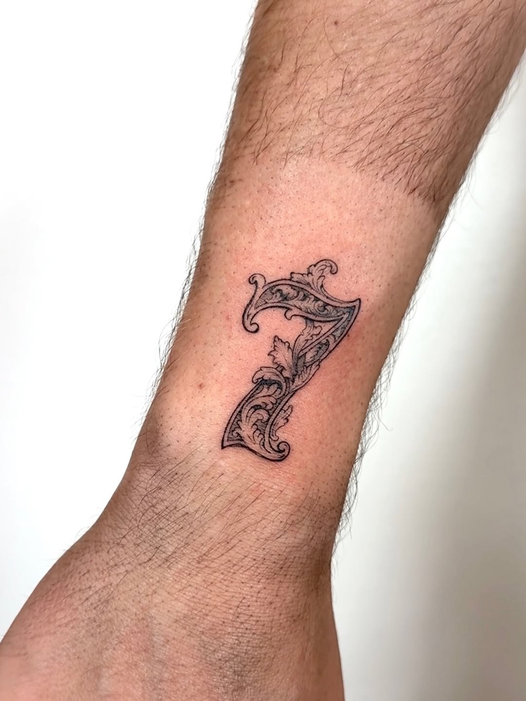 Tattoo by @rey.inkz — lettering_script, ornamental
