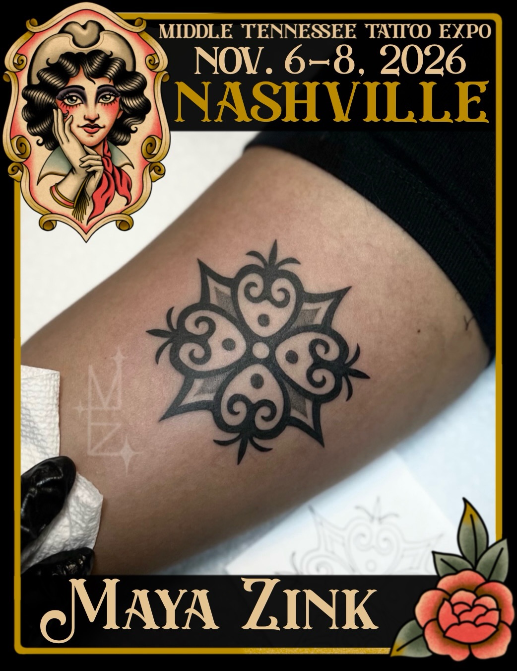 Tattoo by @maya_zink — geometric, ornamental