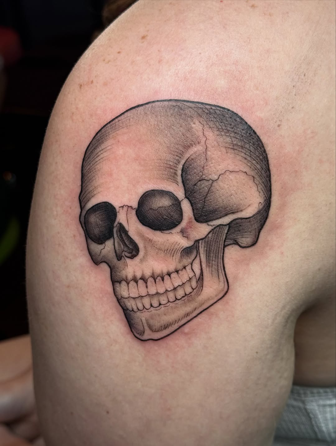 Tattoo by @lilymyriatattoos — black_and_grey, realism