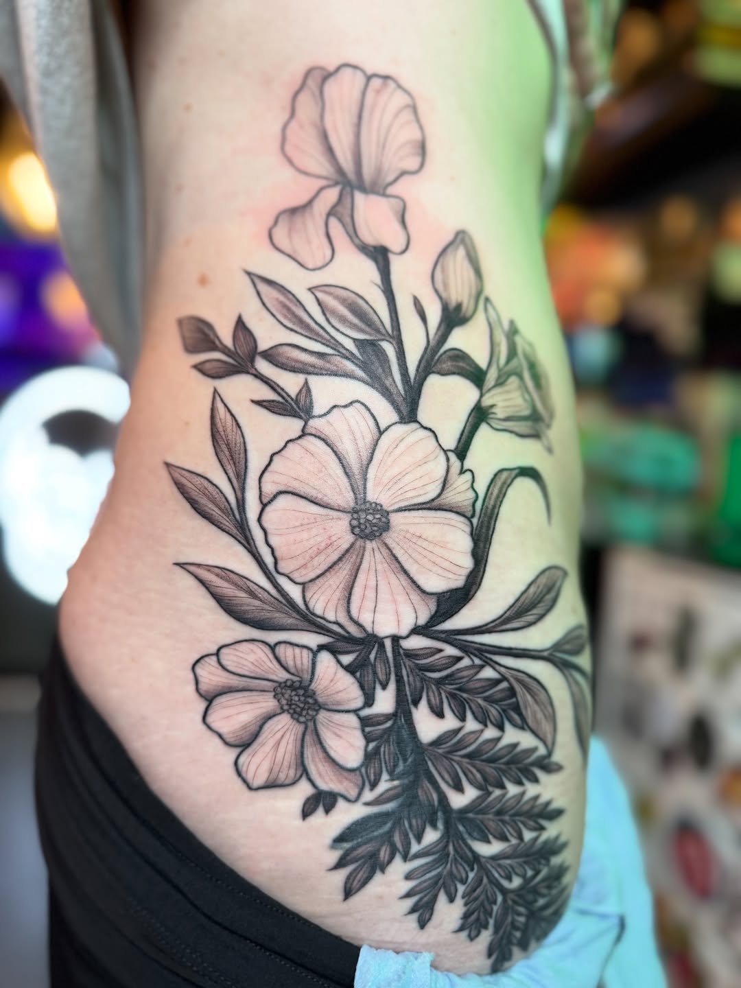 Tattoo by @lilymyriatattoos — black_and_grey