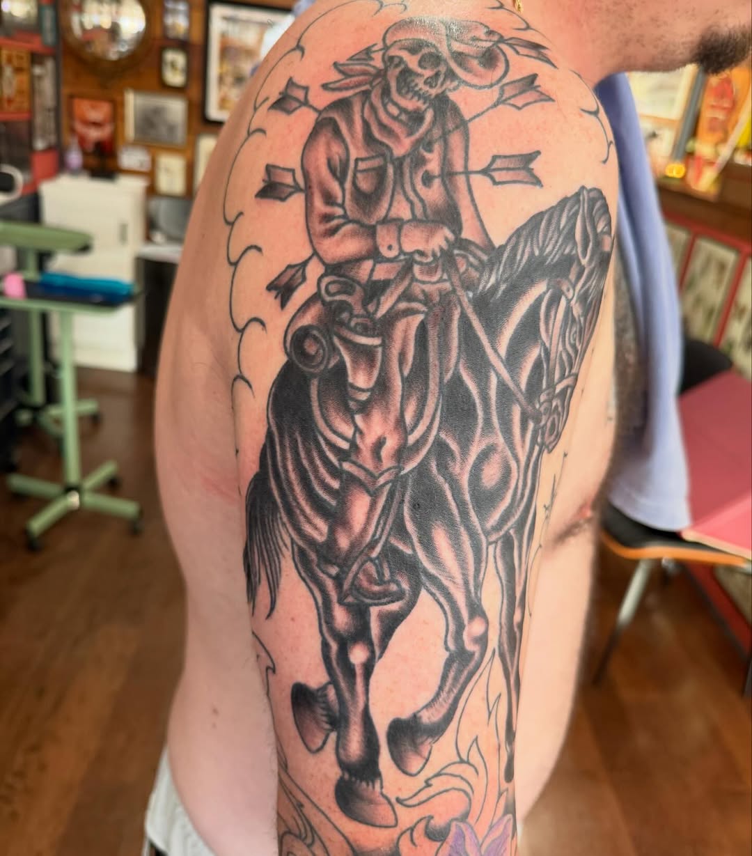 Tattoo by @cldtattoo — american_traditional, black_and_grey