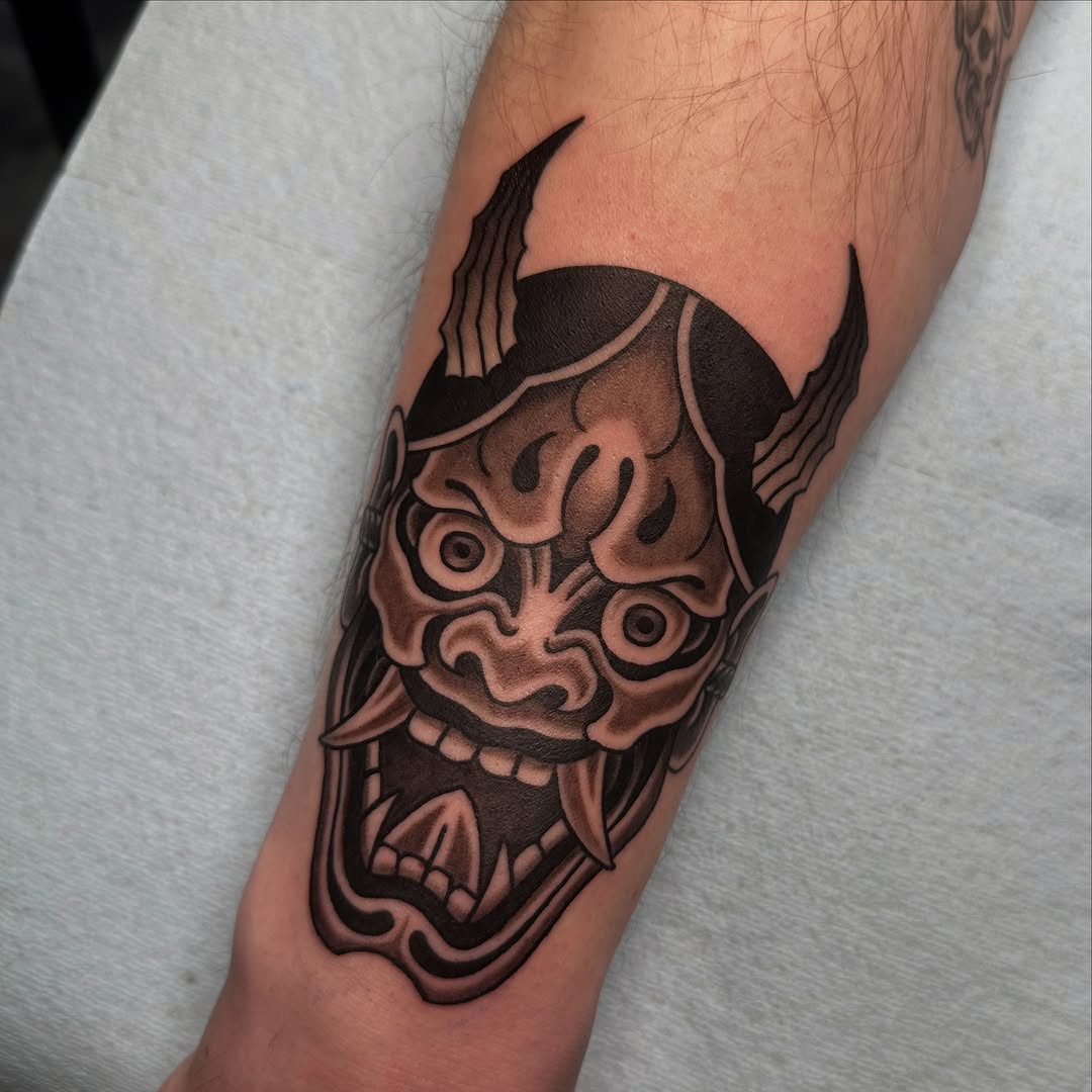 Tattoo by @cheeto_g_art_ — japanese_irezumi, black_and_grey