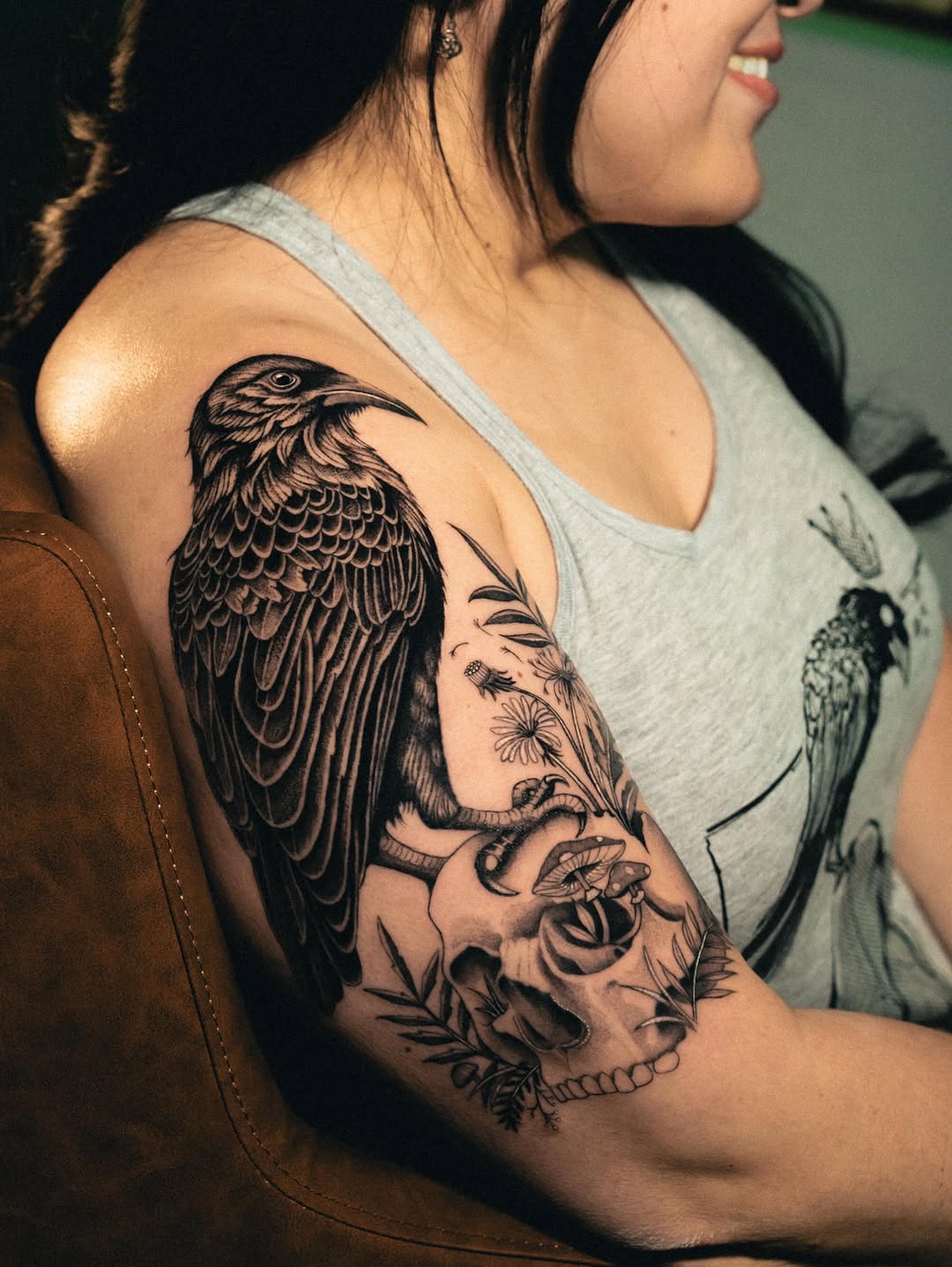 Tattoo by @bluebird.ink β black_and_grey, realism