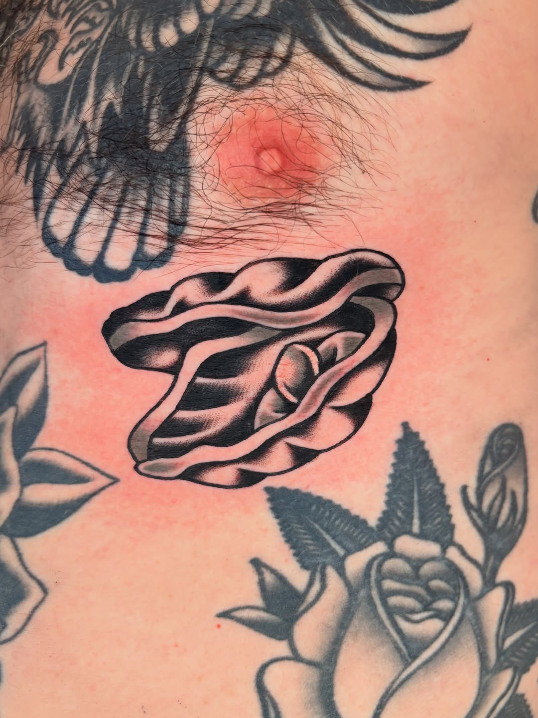 Tattoo by @juliatat2 โ american_traditional, black_and_grey
