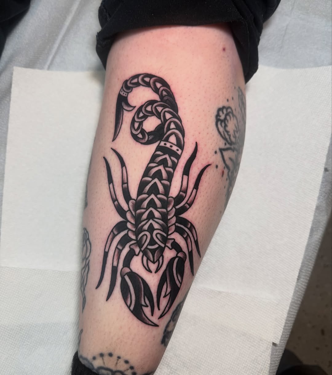 Tattoo by @brimsytats — american_traditional, blackwork