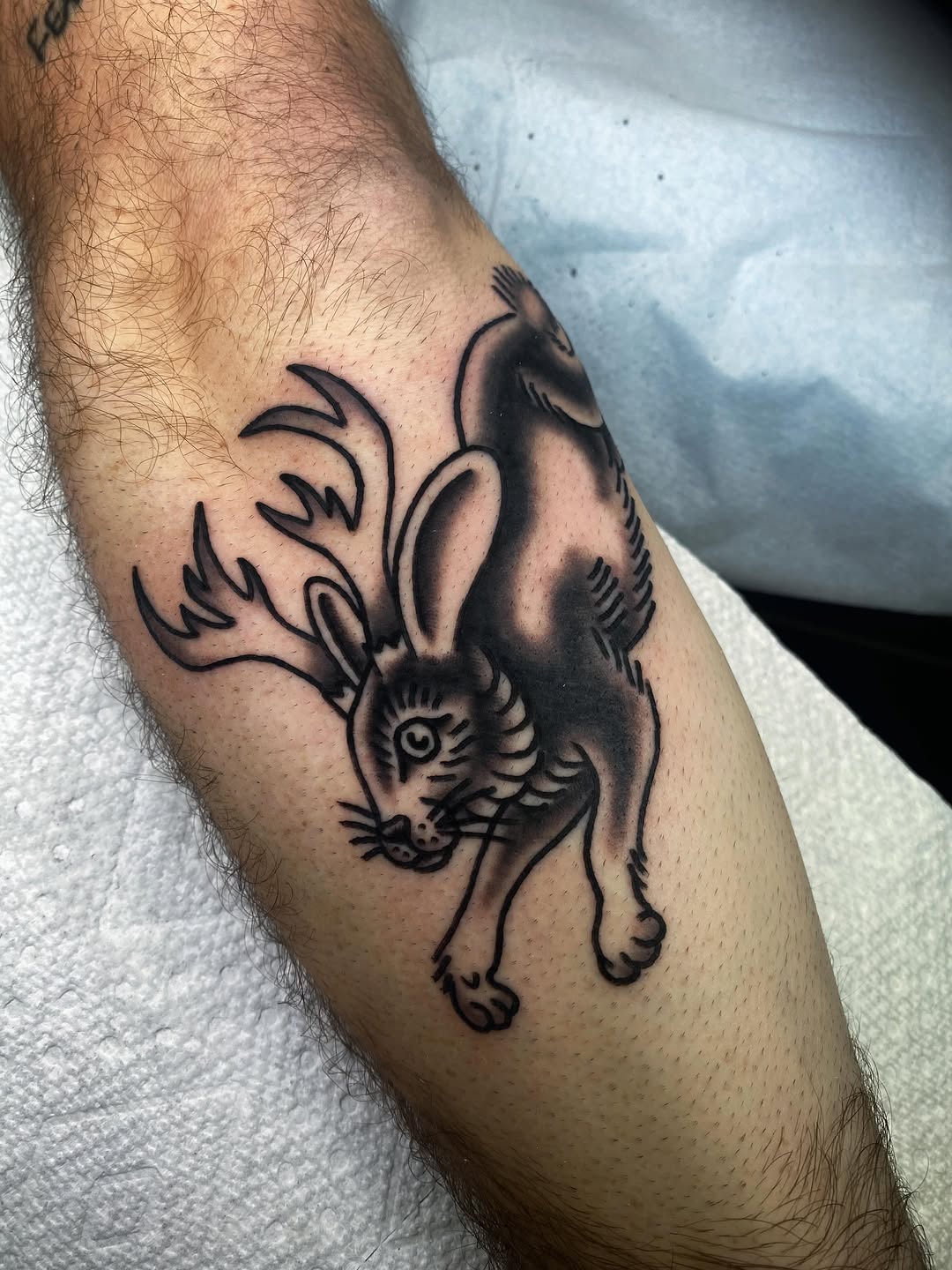 Tattoo by @rubber_band_dan — american_traditional, illustrative