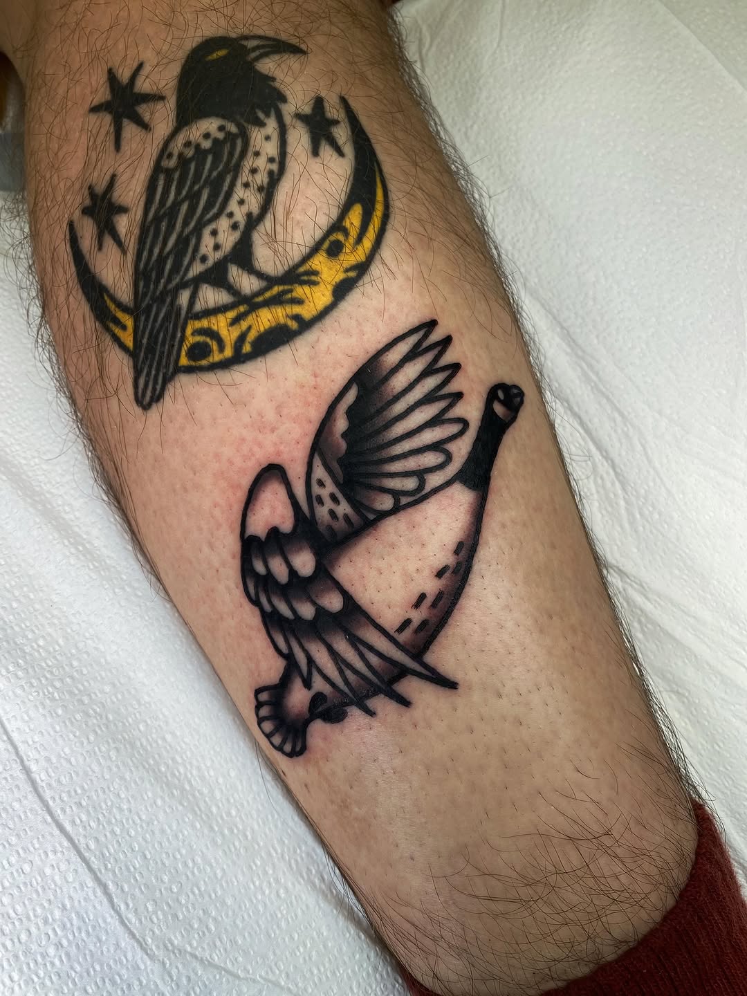 Tattoo by @rubber_band_dan — american_traditional, illustrative