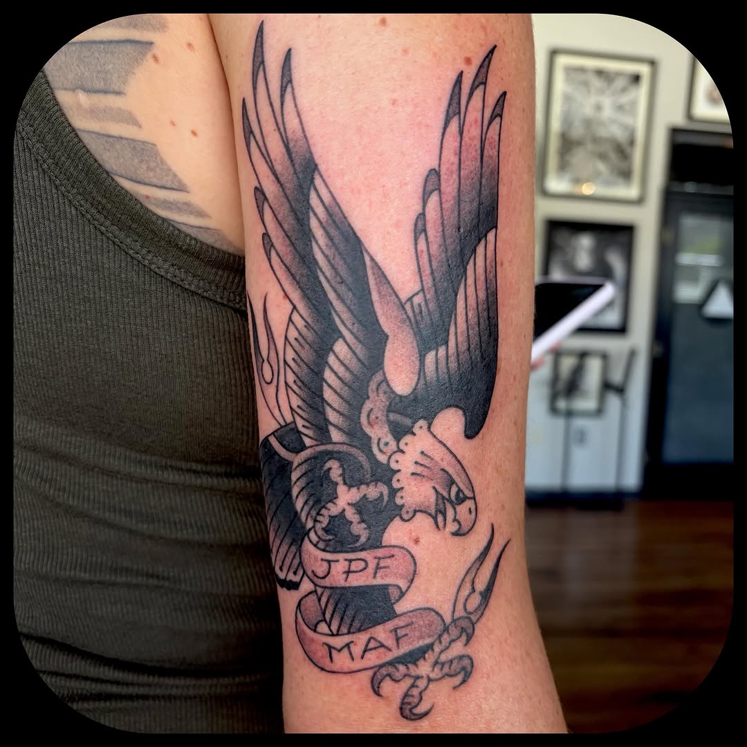 Tattoo by @ben_cheesewht — american_traditional, black_and_grey