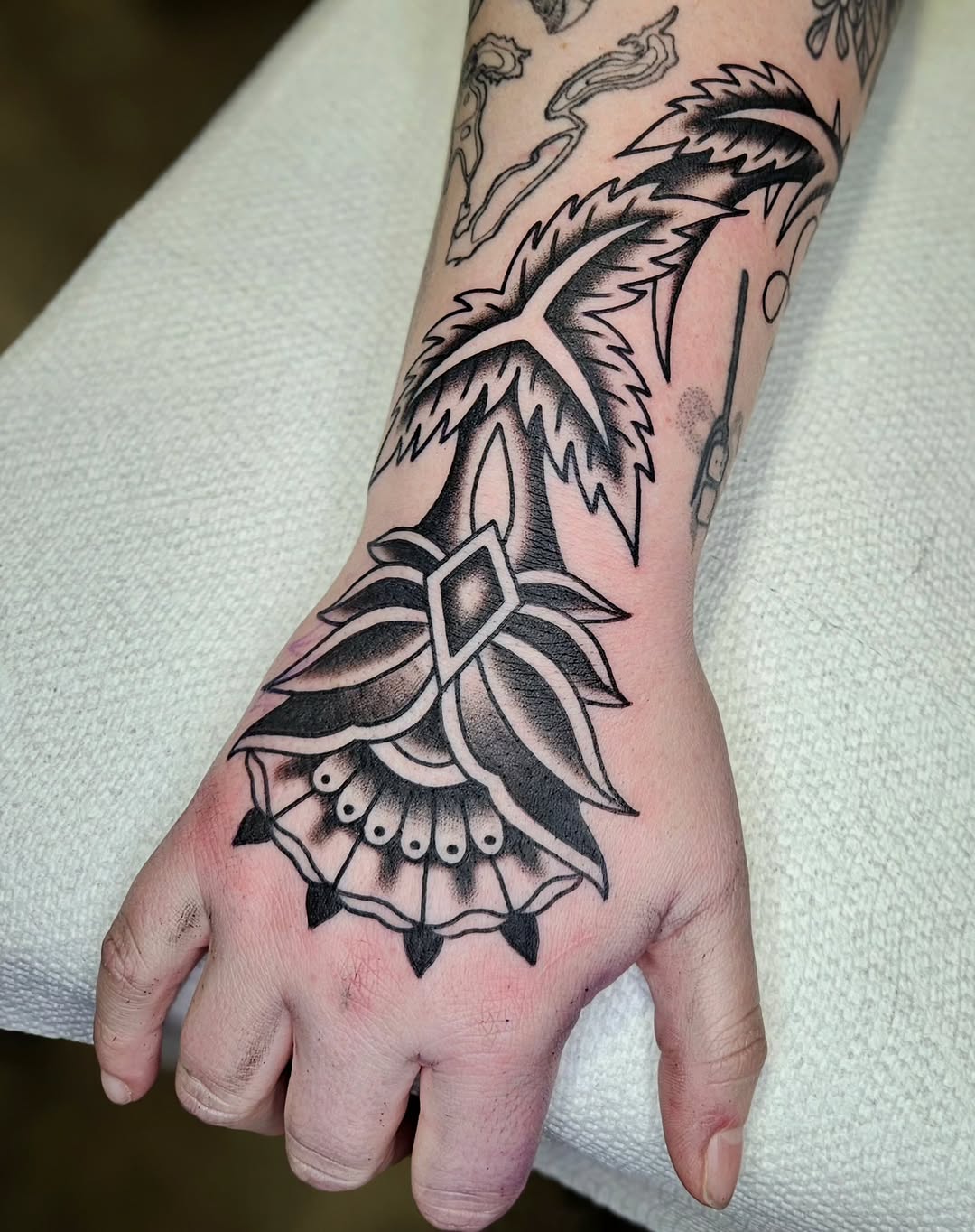 Tattoo by @mikegrasketattooart — american_traditional, black_and_grey