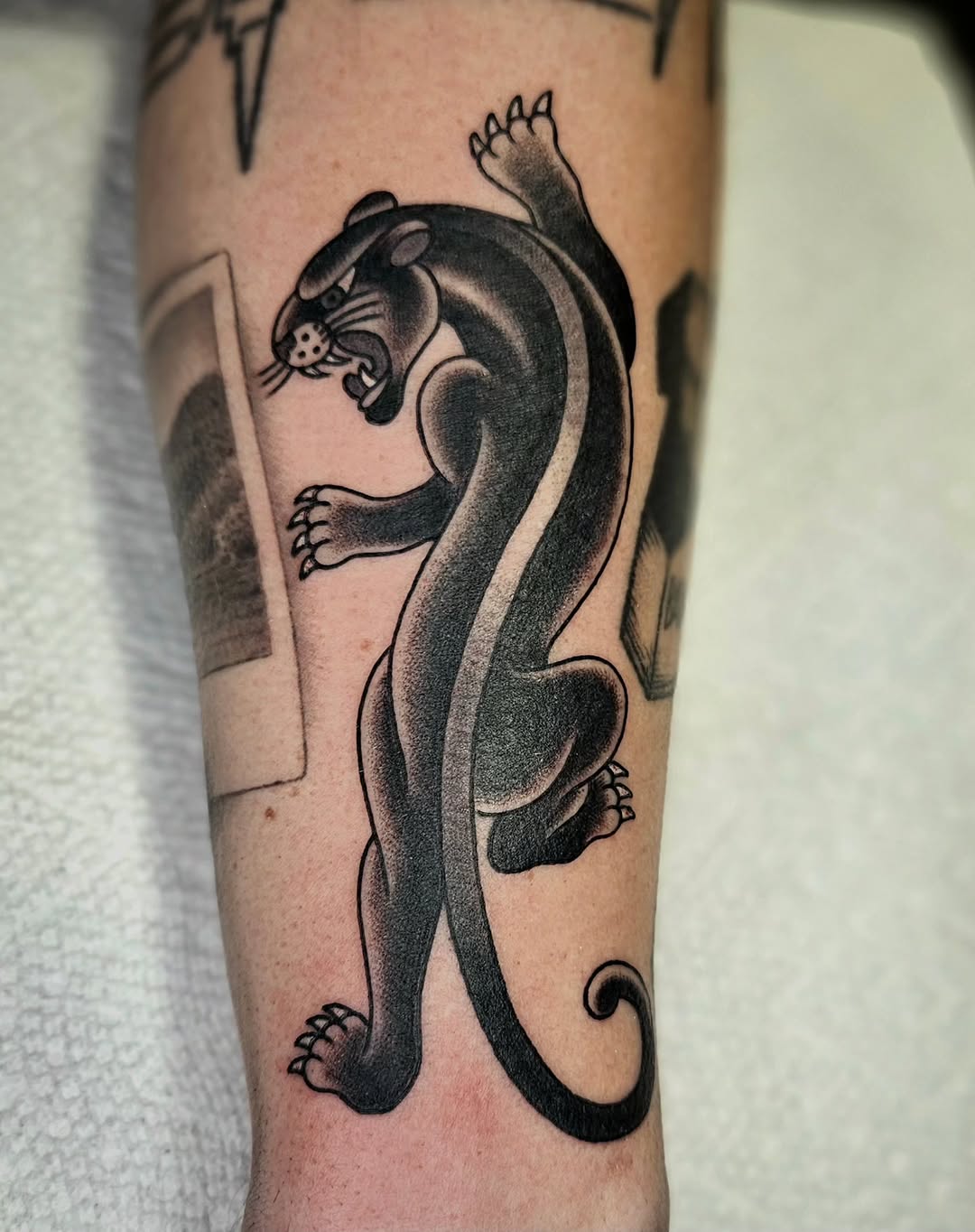 Tattoo by @mikegrasketattooart — american_traditional, black_and_grey