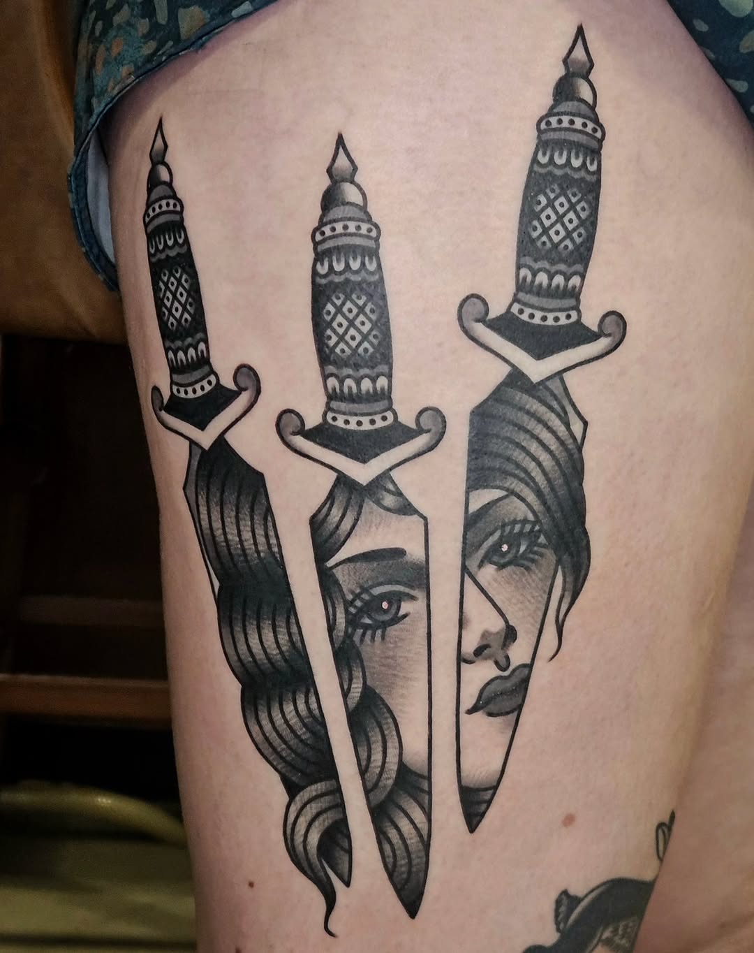 Tattoo by @mikegrasketattooart — american_traditional, black_and_grey