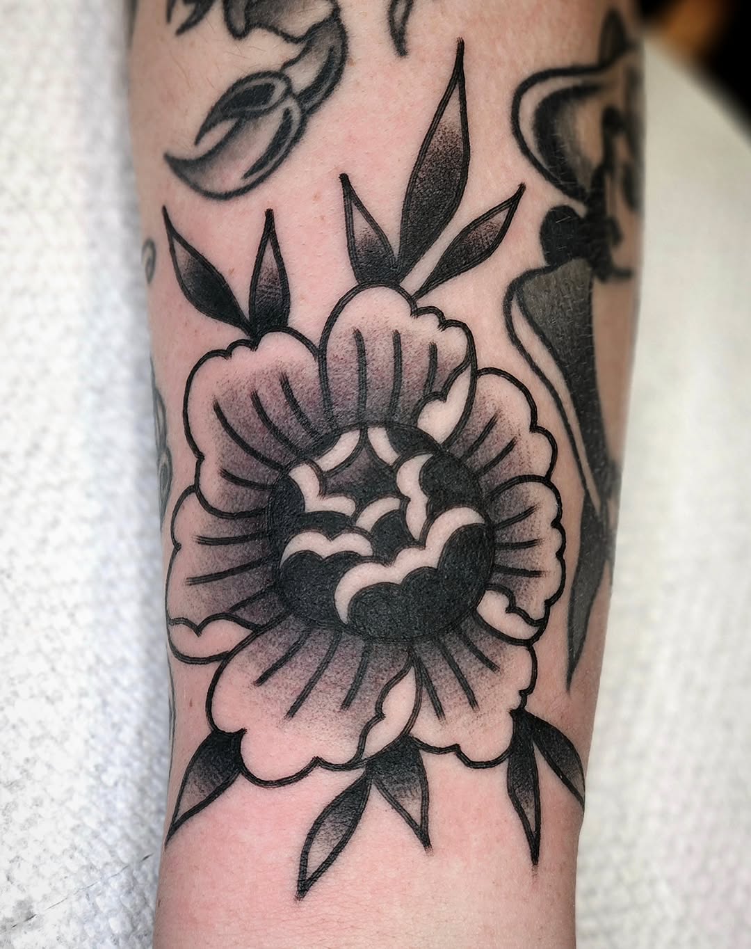 Tattoo by @mikegrasketattooart — american_traditional, black_and_grey