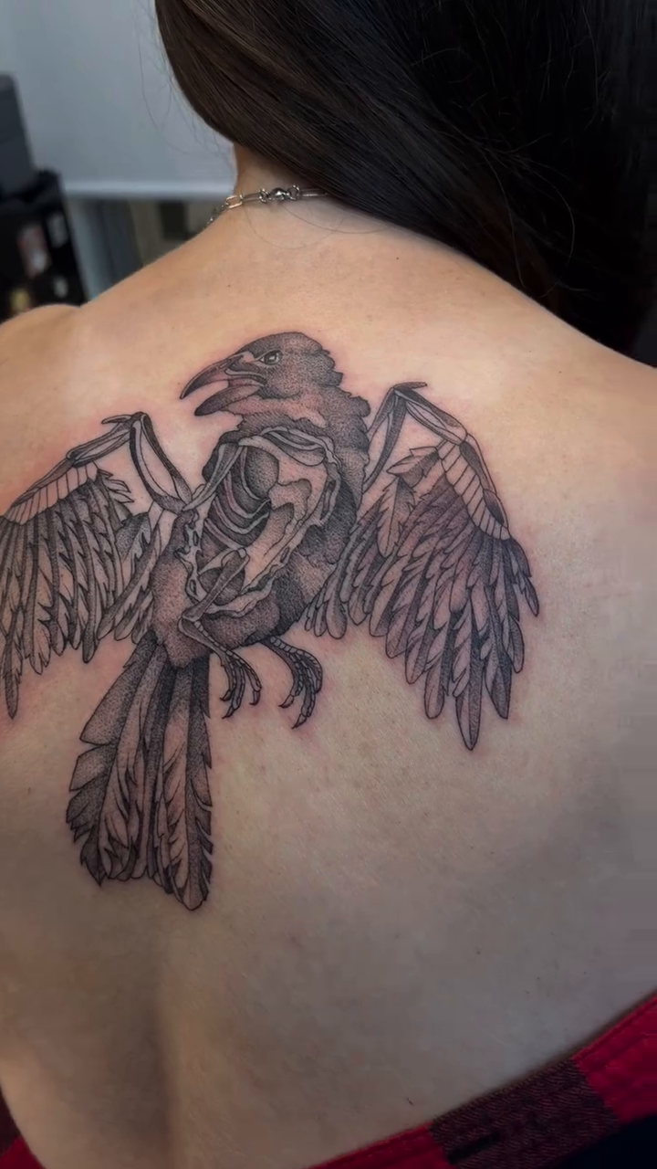 Tattoo by @ashlyntheartist — blackwork, illustrative