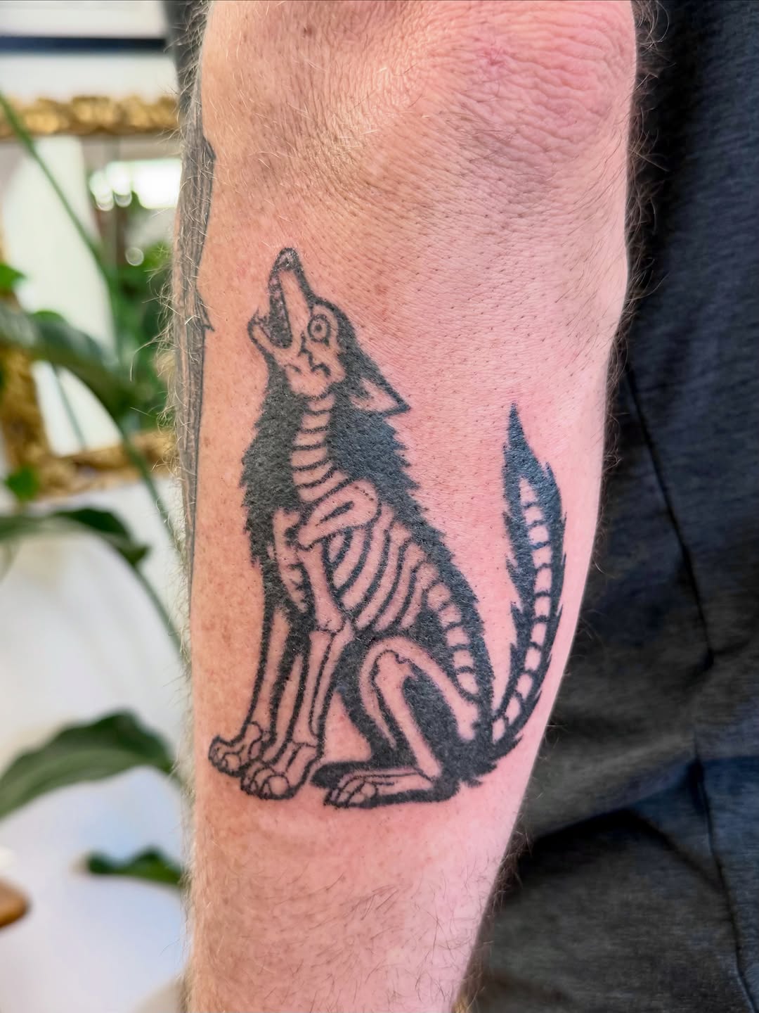 Tattoo by @lefthandpoke โ blackwork