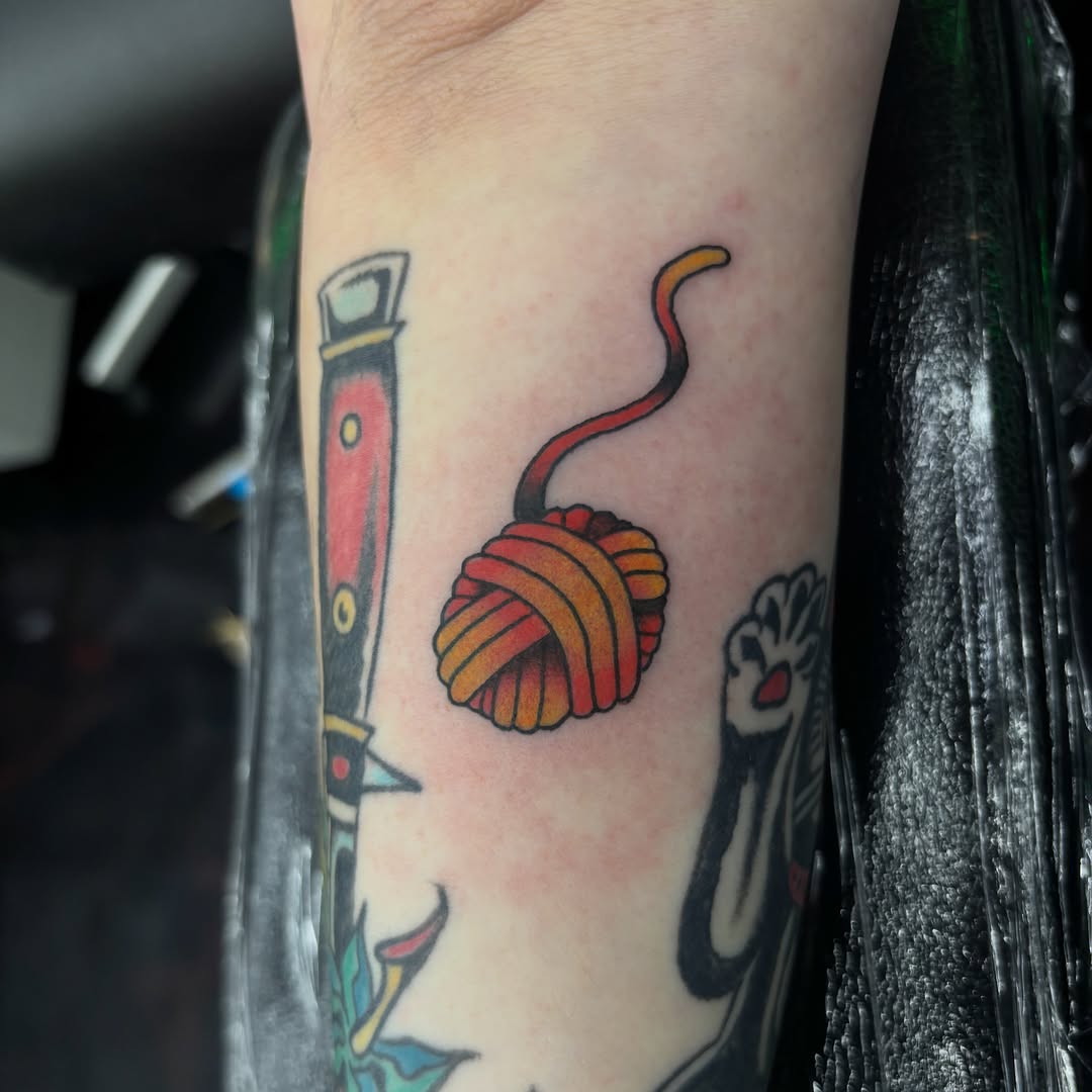 Tattoo by @vomit_goblin — american_traditional, illustrative