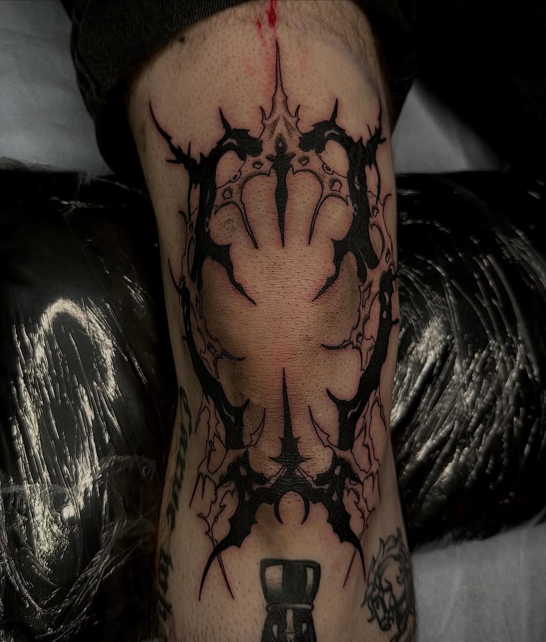 Tattoo by @brooksctattoos — blackwork