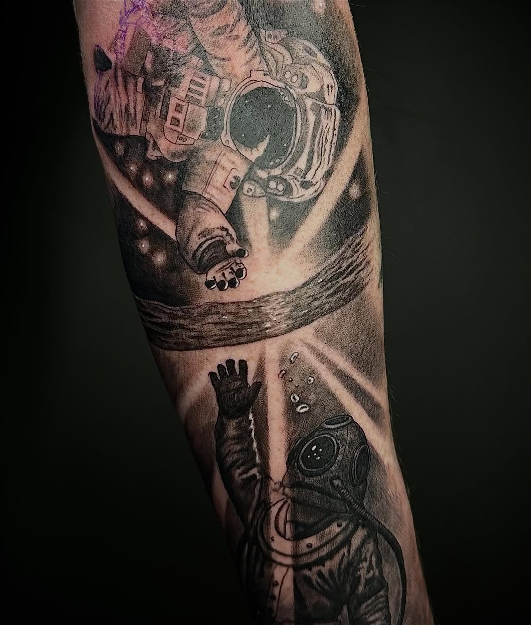 Tattoo by @brooksctattoos — realism, black_and_grey