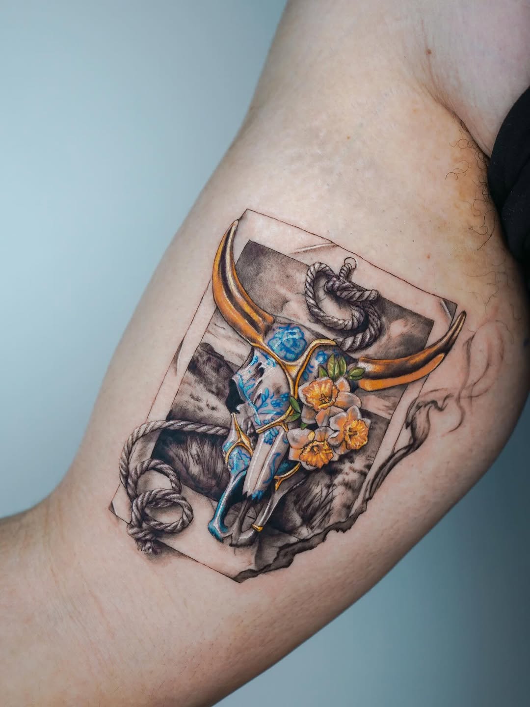 Tattoo by @san.lop.tattoo β realism, black_and_grey