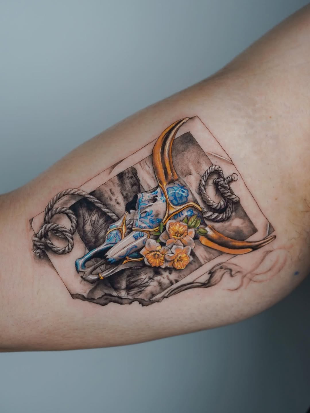 Tattoo by @san.lop.tattoo β realism, black_and_grey