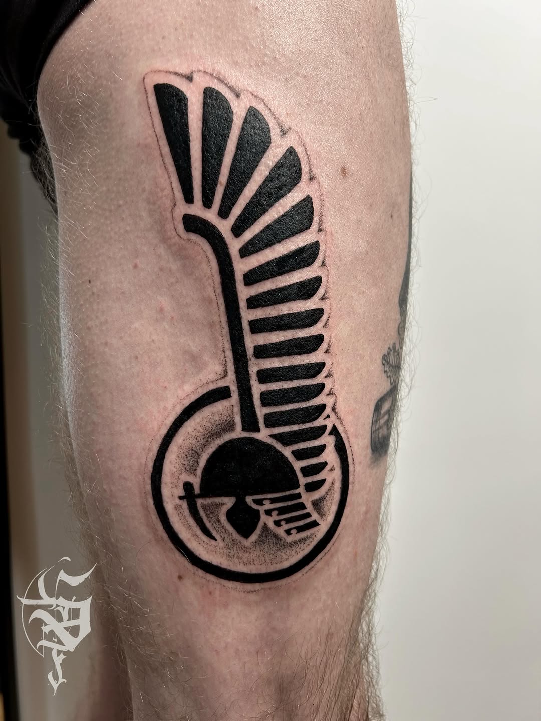 Tattoo by @foxhead_tattoo — blackwork