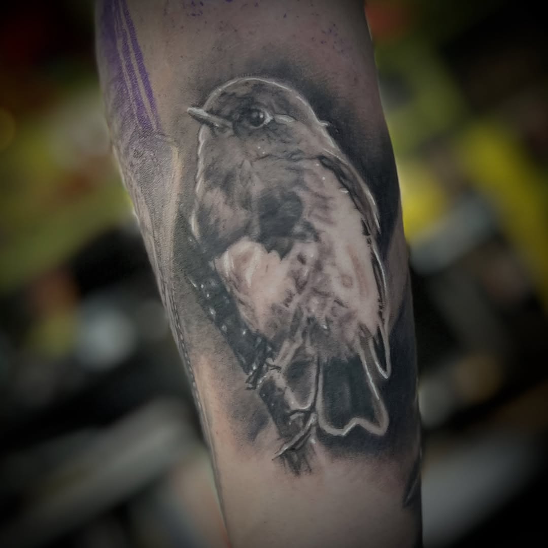 Tattoo by @mez_love_tattoos — realism, black_and_grey