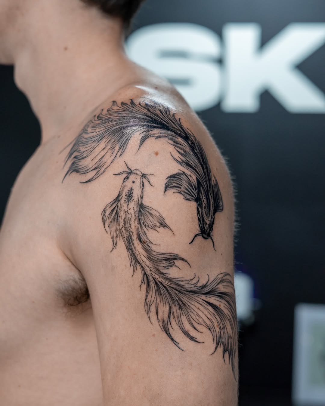Tattoo by @karl_thetattoo_plug — black_and_grey