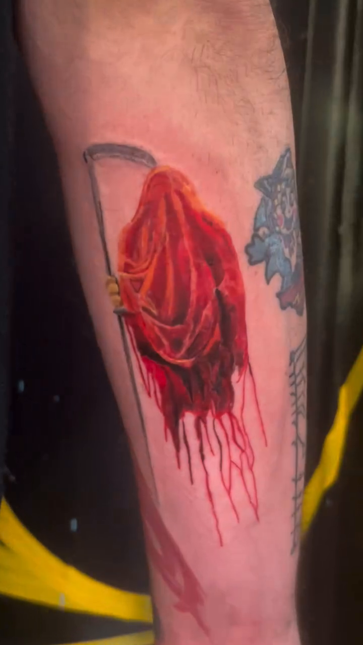 Tattoo by @alexanderhaber — dark_realism, trash_polka