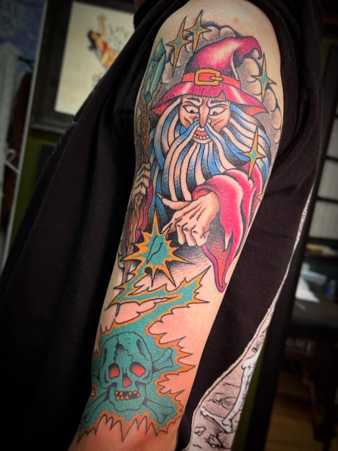Tattoo by @cfinksta — american_traditional, new_school