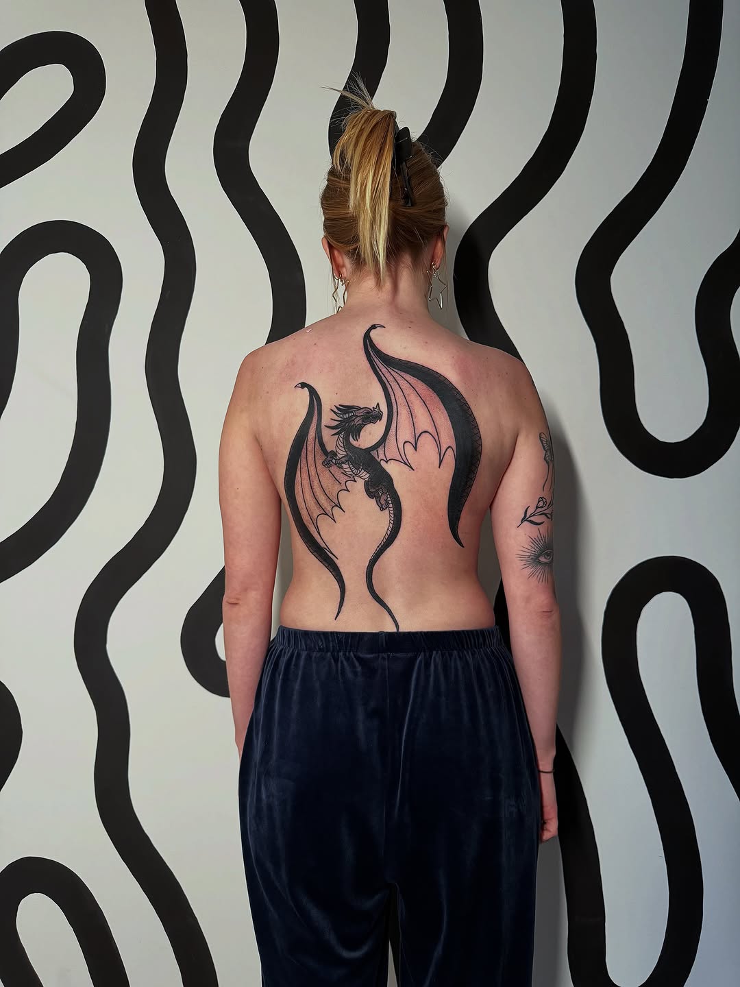 Tattoo by @plantboys.tattoo — blackwork, japanese_irezumi