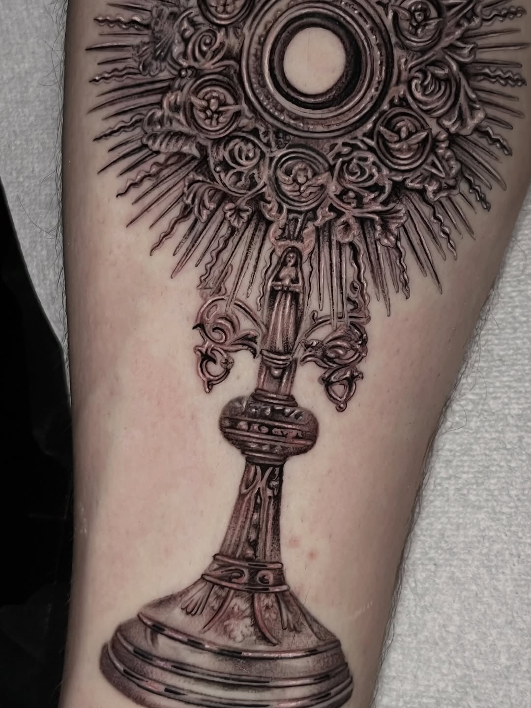 Tattoo by @tattoohaze — black_and_grey, realism